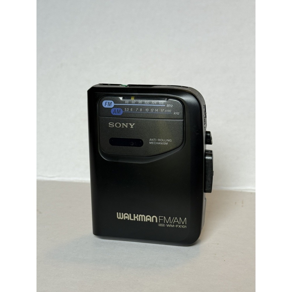 Vintage SONY Walkman WMFX101 Cassette Player  AMFM Radio wBelt Clip WORK G2U VTG